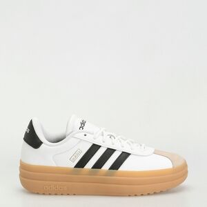 Adidas VL COURT BOLD PLATFORM White and Black Shoes with Tan Sole